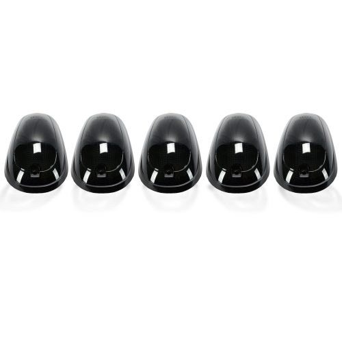 Recon 5-Pc Smoked Cab Lights White & Amber Strobe LEDs 03-19 Ram